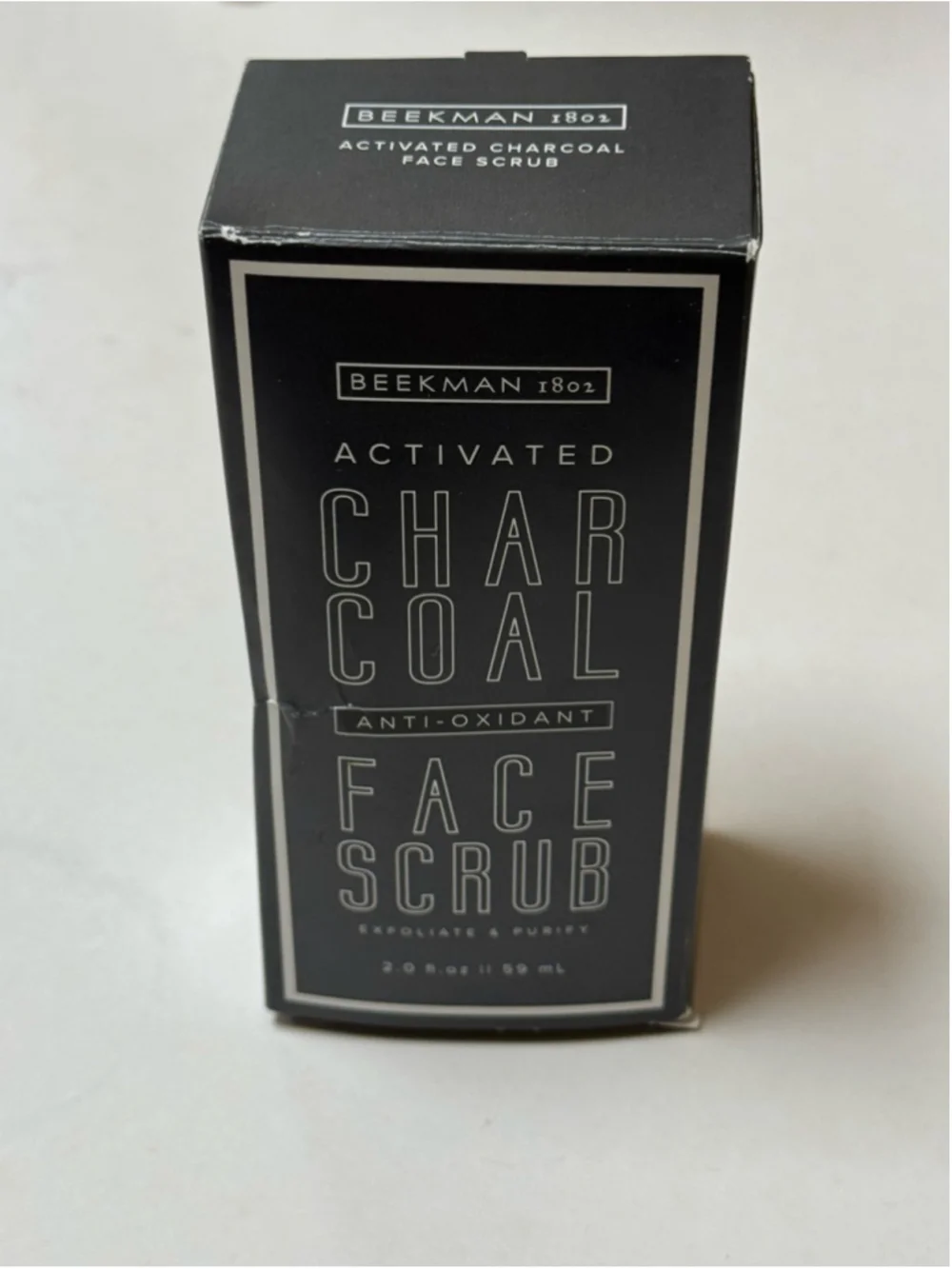 Beekman 1802 Activated Charcoal Face Scrub 2.0 oz NEW